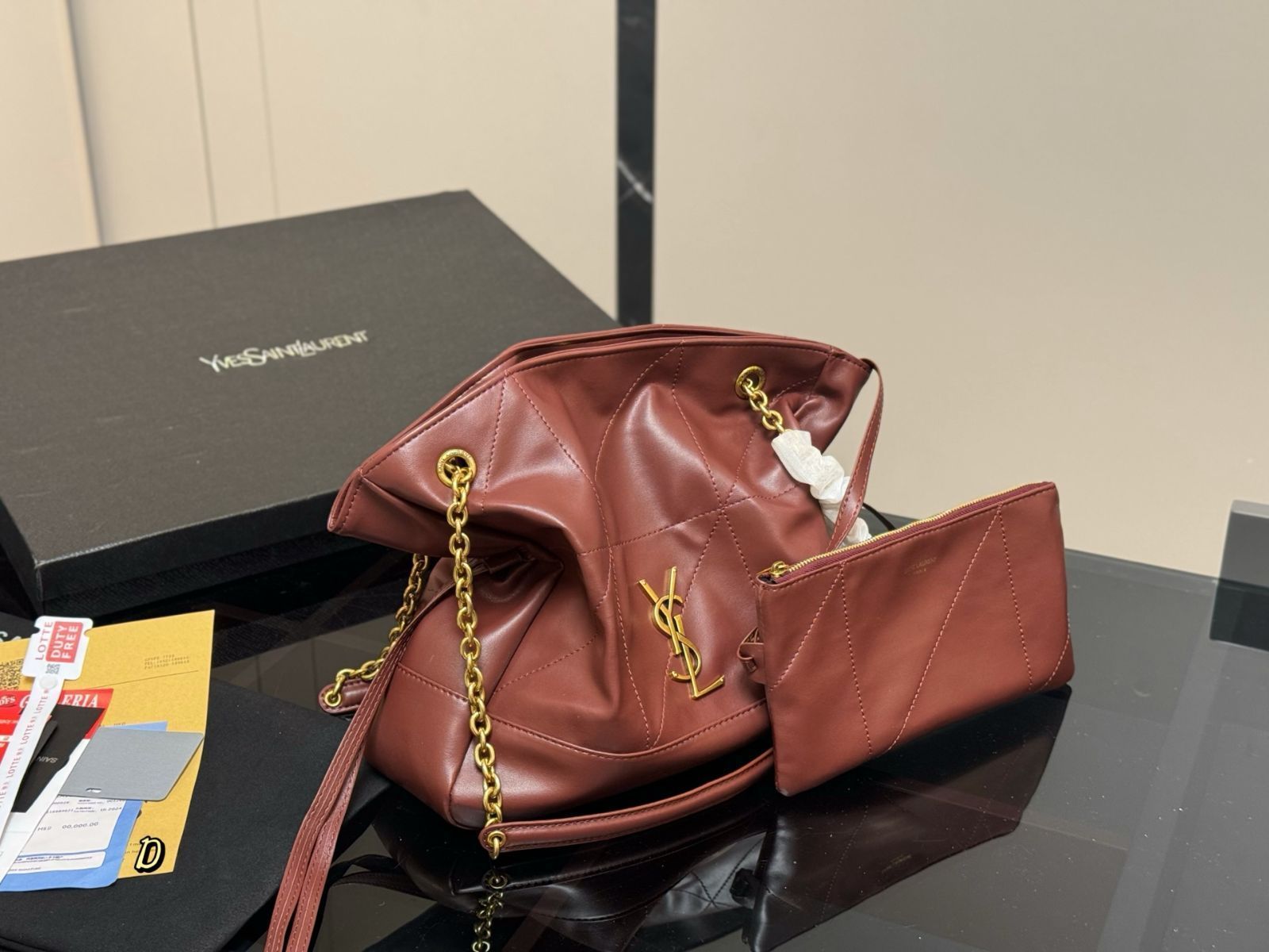 サンローラン、発送用、専用出品 今日特価】YSL サンローラン バッグ（29×27cm）-MM輸入 - メルカリ