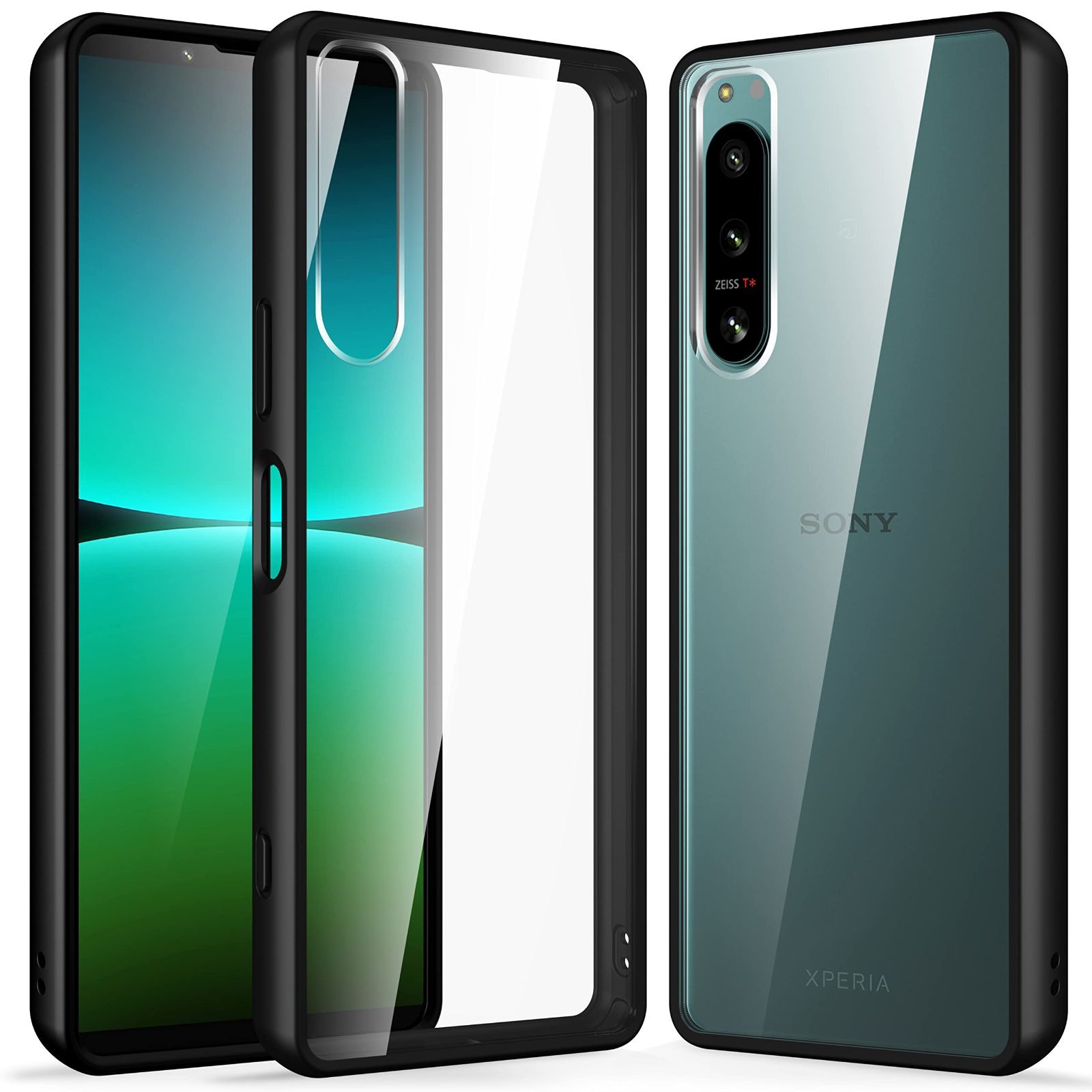 【数量限定】SONY Xperia 5 IV 用 ケース クリア [SO-54C / SOG09] 耐衝撃 米軍MIL規格取得 SGS認証 黄ばみなし レンズ保護 滑り止め 指紋防止 ストラップホール付き エクスペリア5IV 用カバー Crystal Seri