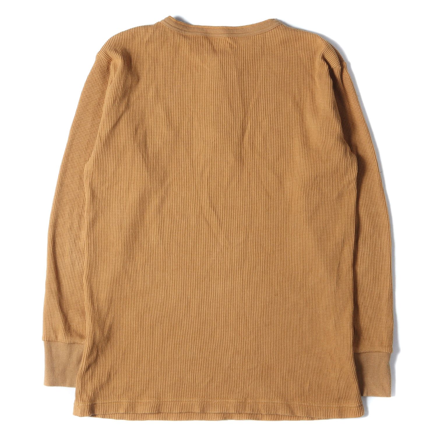 CALEE キャリー Tシャツ サイズ:L ロゴ刺繍 ヘンリーネック サーマル 