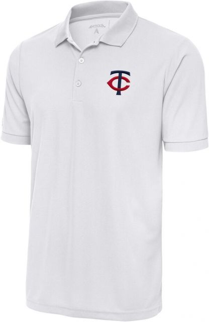 【送料無料】 アンティグア メンズ ポロシャツ トップス Antigua Men's Minnesota Twins White Legacy Pique Polo