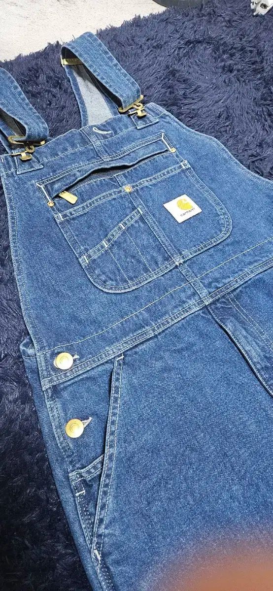✟ Carhartt カーハート デニム オーバーオール サスペンダー