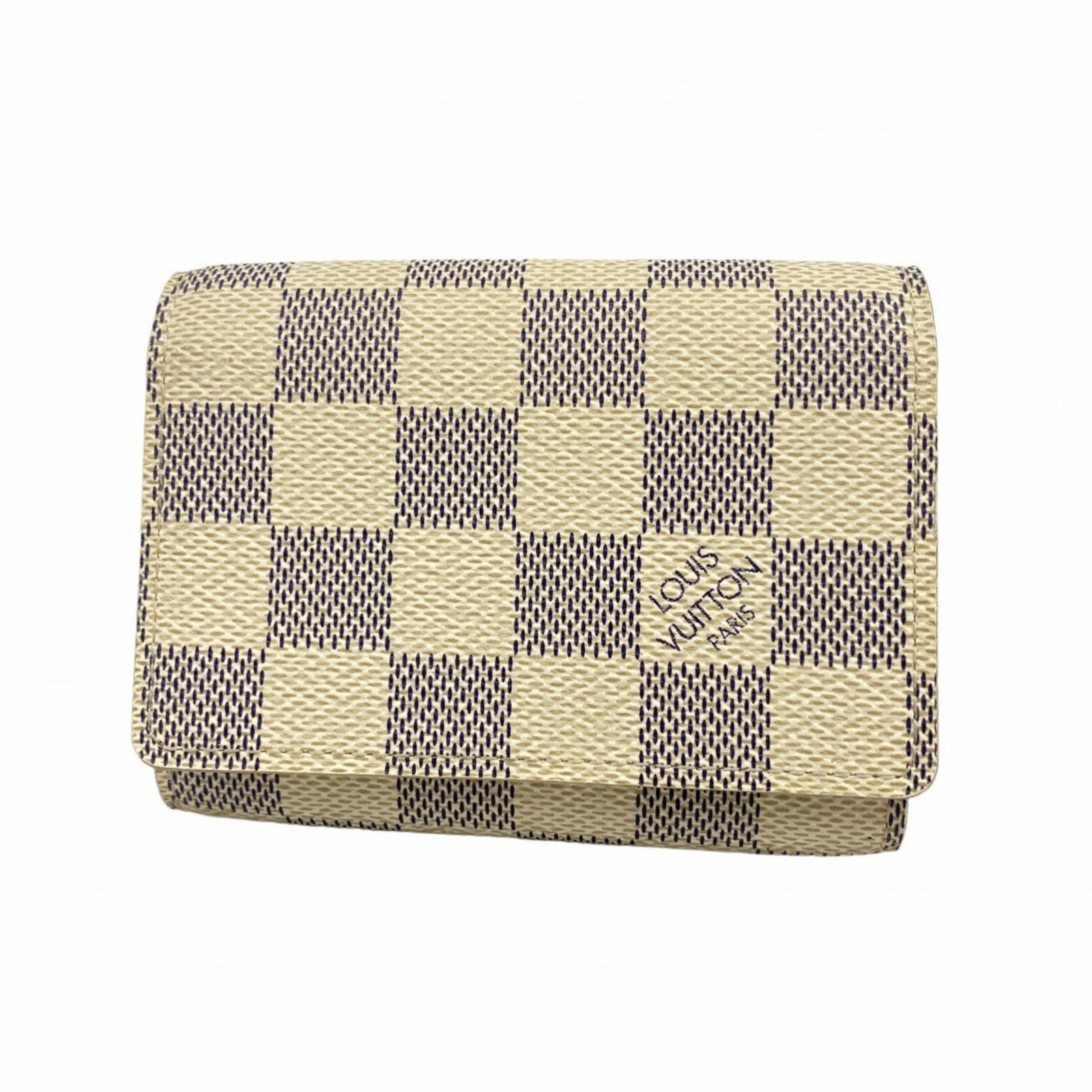 Louis Vuitton ルイヴィトン 名刺入れ ダミエ アズール ホワイト系 ルイ・ヴィトン(Louis Vuitton) ルイ・ヴィトン 名刺入れ ダミエ