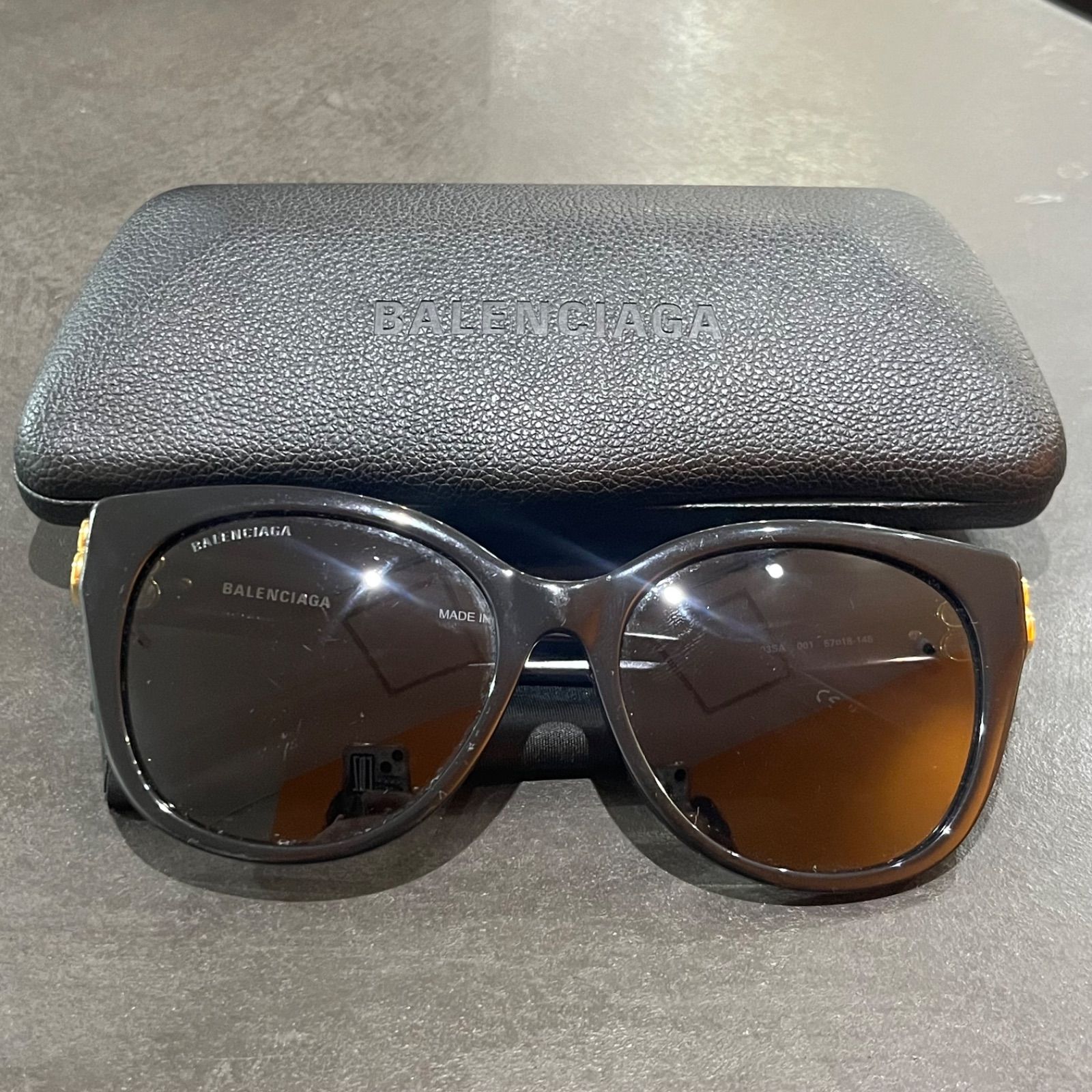 BALENCIAGA フォックス サングラス バレンシアガ BB0103SA 001