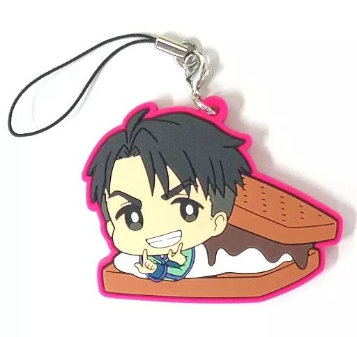 新品★ユーリ!!! on ICE【ジャン・ジャック・ルロワ】ラバーマスコット 中古】ストラップ(キャラクター) ジャン・ジャック・ルロワ