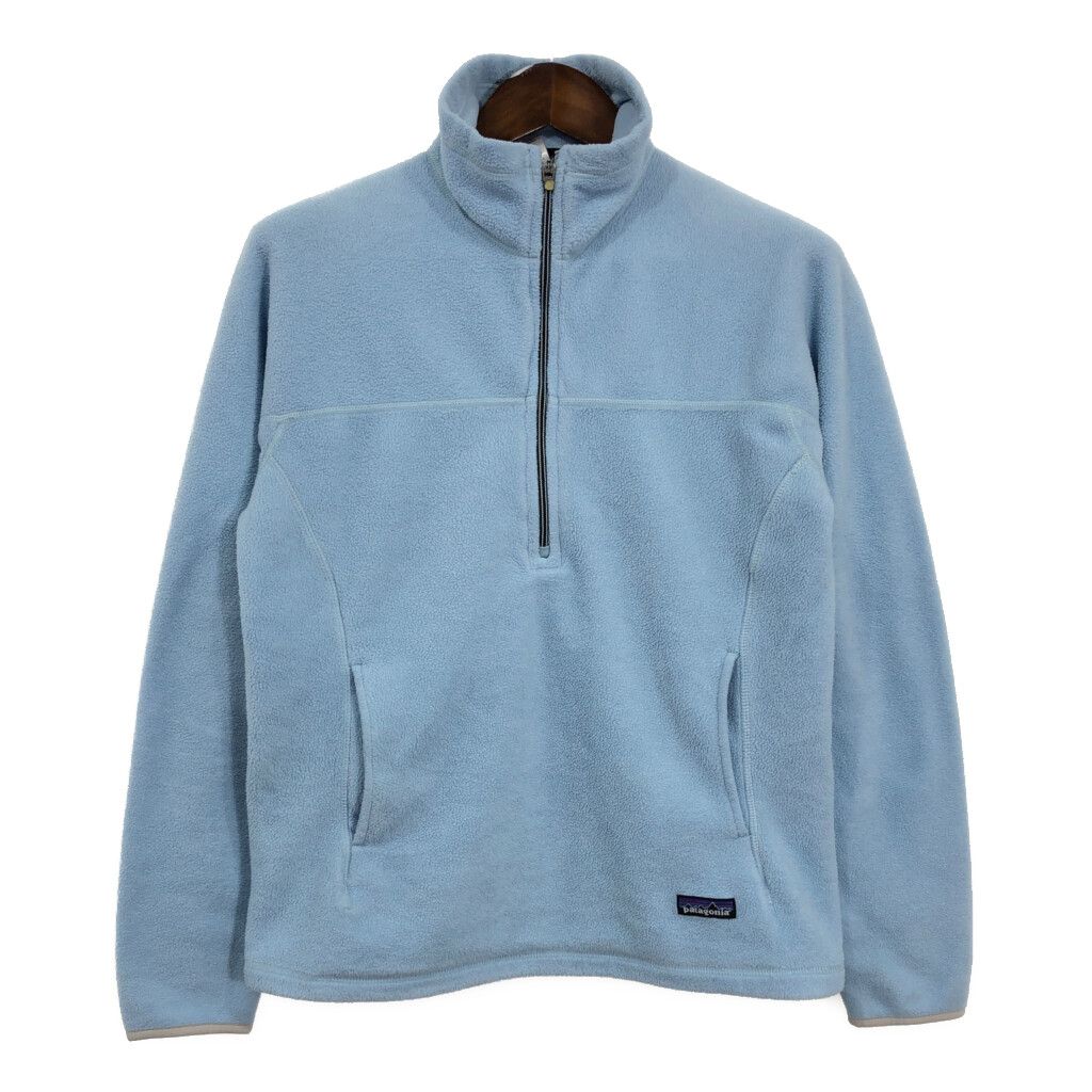 patagonia パタゴニア SYNCHILLA シンチラ ハーフジップ フリースジャケット アウトドア ライトブルー (レディース L) 中古 古着  R0924 - メルカリ