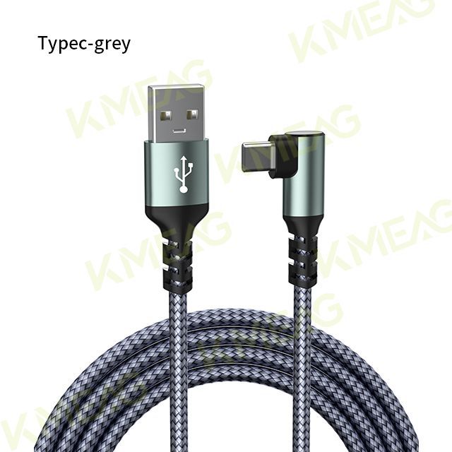 USB-C Lightning ケーブル1.2m 超高速充電 ナイロン編み 灰 高速