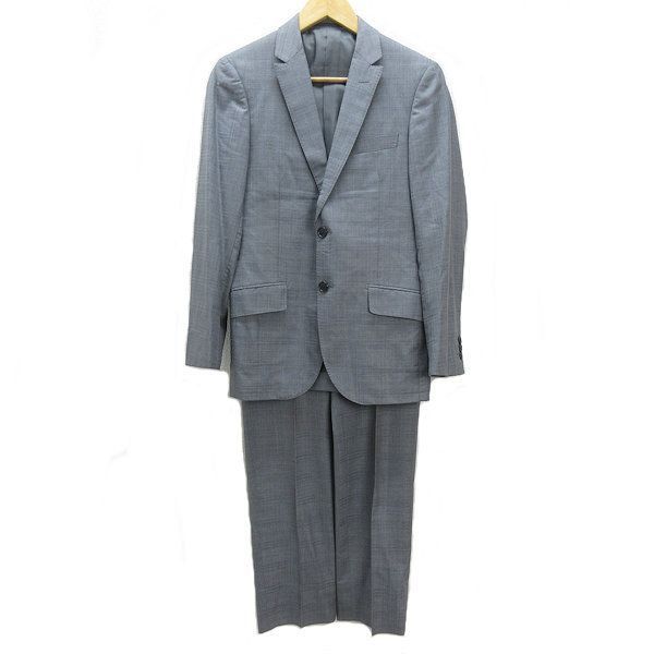 Zユナイテッドアローズ/UNITED ARROWS GLR 2つボタン ウールスーツセット灰【44】MENS/細身/78【中古】