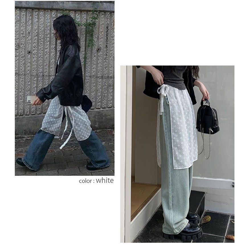 【早い者勝ち】y2k グランジ リメイク 再構築 ラップスカート ラップスカート レイヤードラップスカート SNS話題スカート 巻き