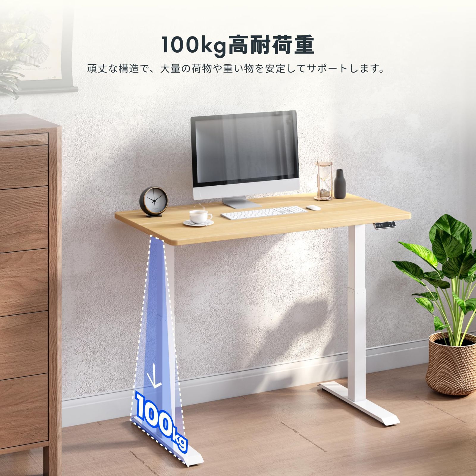 在庫セール】スタンディングデスク FLEXISPOT 電動式昇降デスク EJ2 