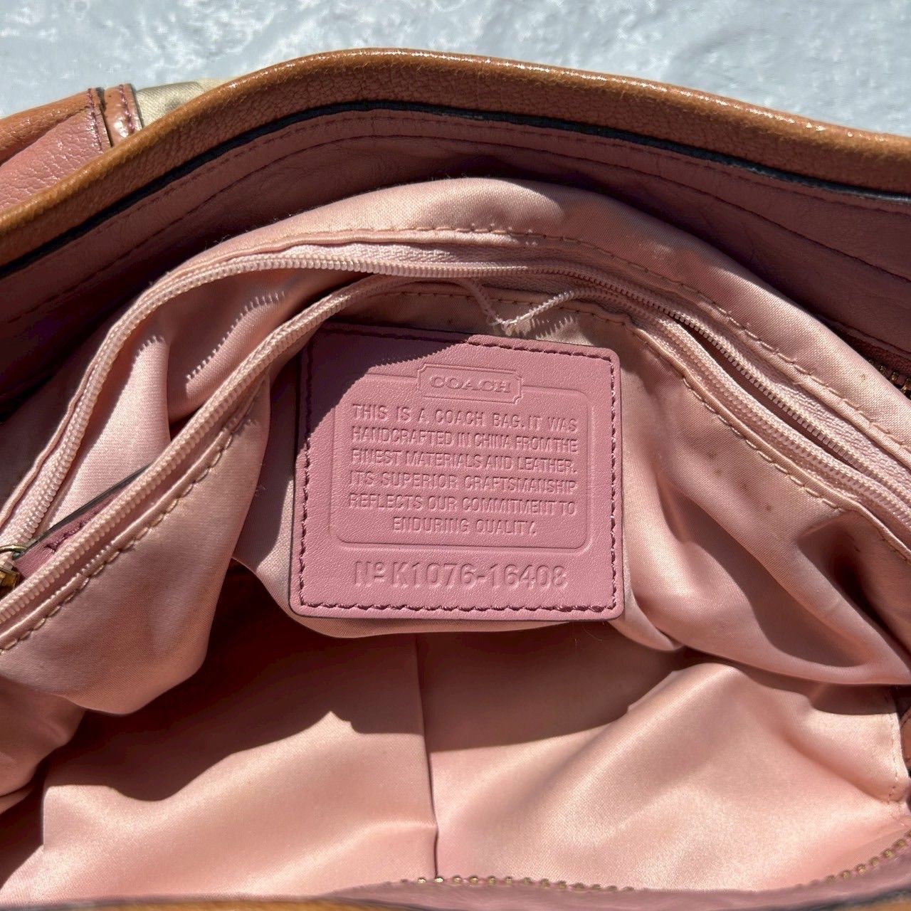 COACH コーチ ショルダーバッグ ベージュ ピンク 16408 レディース 