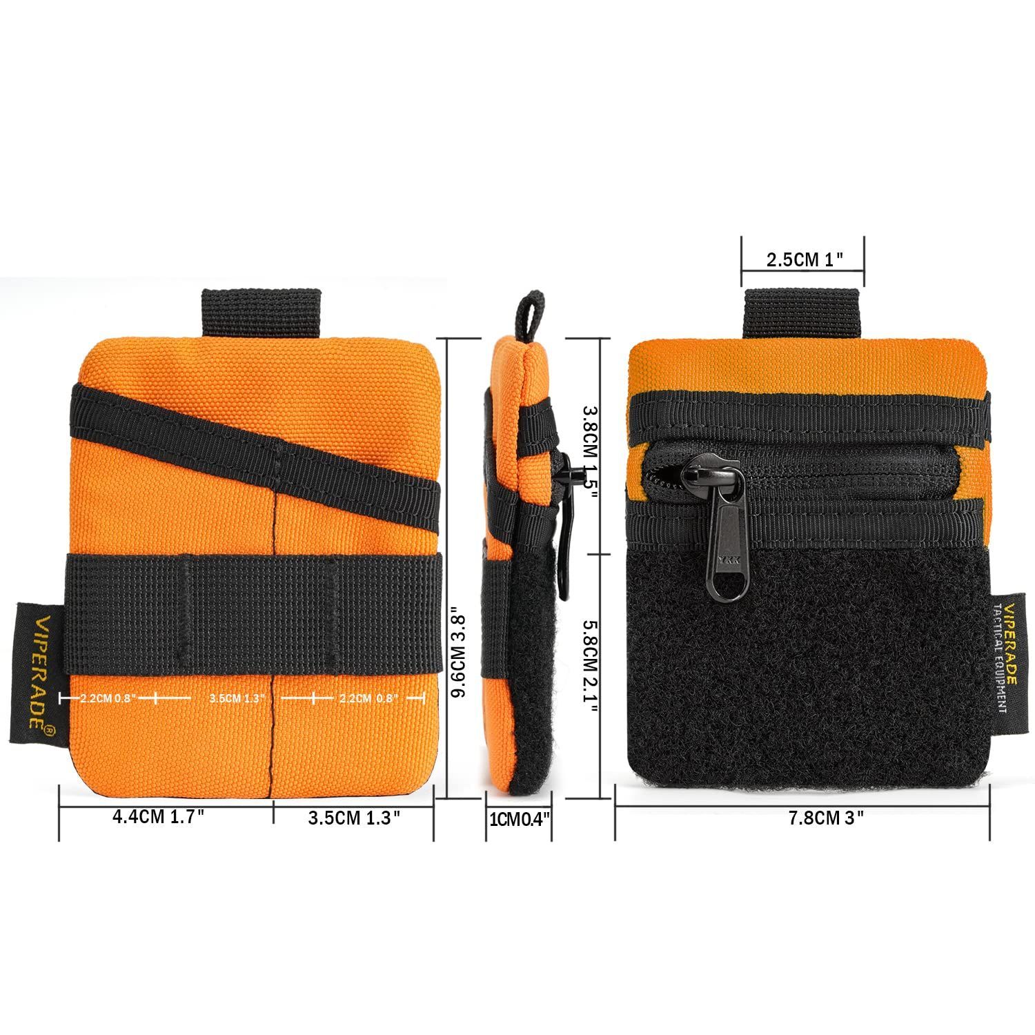 新品 VIPERADE VE13ミニEDCポーチ、DIYパッチエリア付き小型