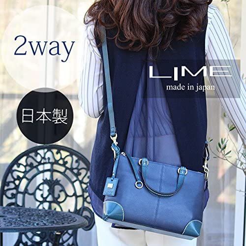 ミニショルダーバッグ レディース 本革 2way lime 1936 ネイビー