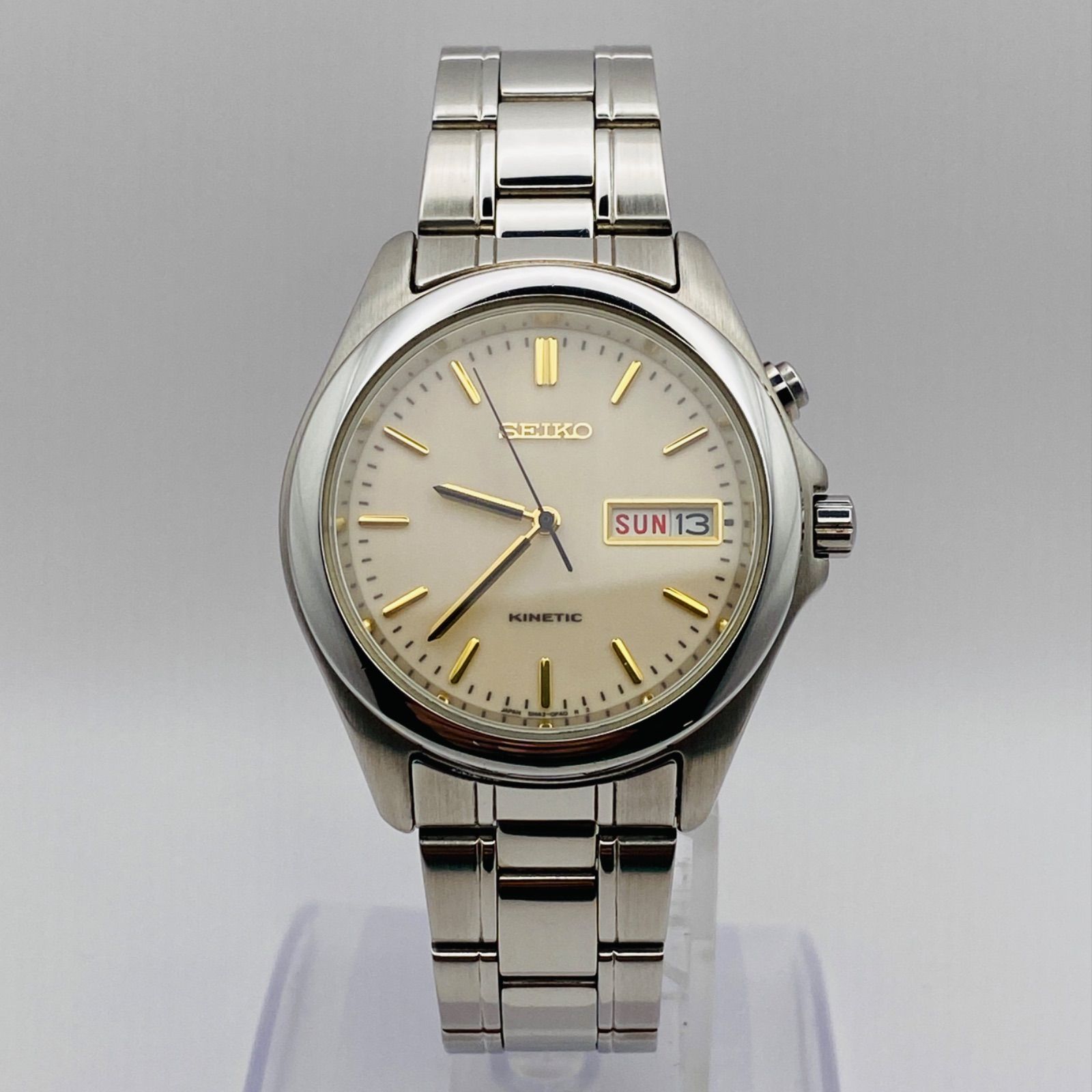 T061）希少 美品 稼動品 SEIKO セイコー KINETIC キネティック 5M43 