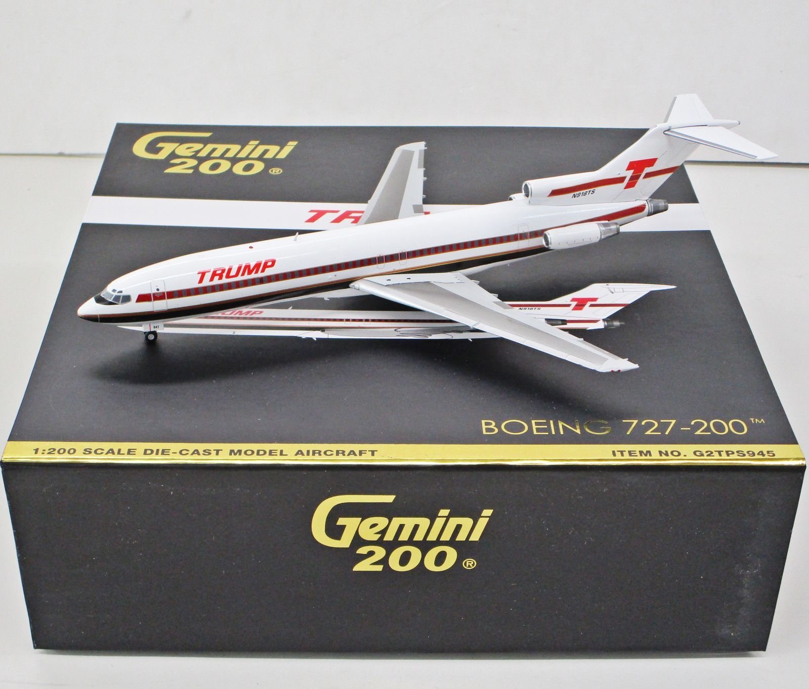 ジェミニ 1/200 G2TPS945 ボーイング 727-200 トランプシャトル N918TS