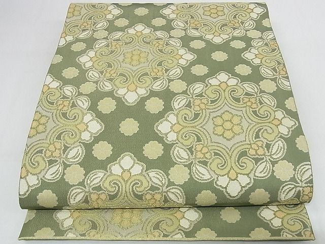 平和屋本店□最高級 人間国宝 北村武資 経錦 六通柄袋帯 正倉院花紋 共  