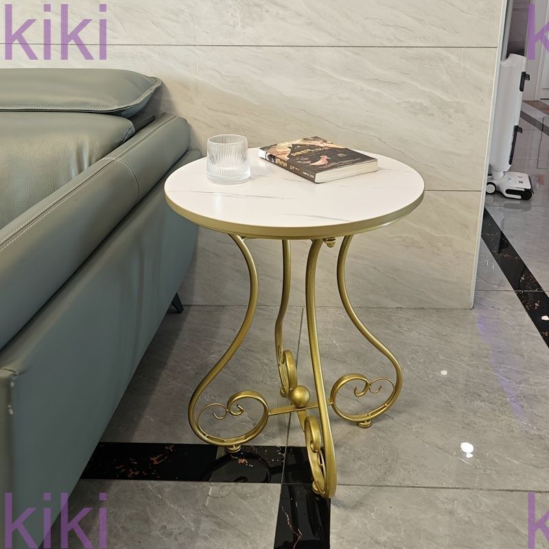 ジャンク※本革 レザー スツール オットマン ブラウン 円型 丸型