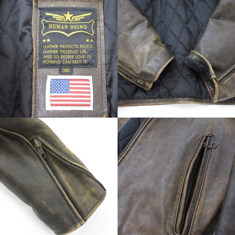 1320】 HUMAN BEING ヒューマンビーイング シングル ライダース