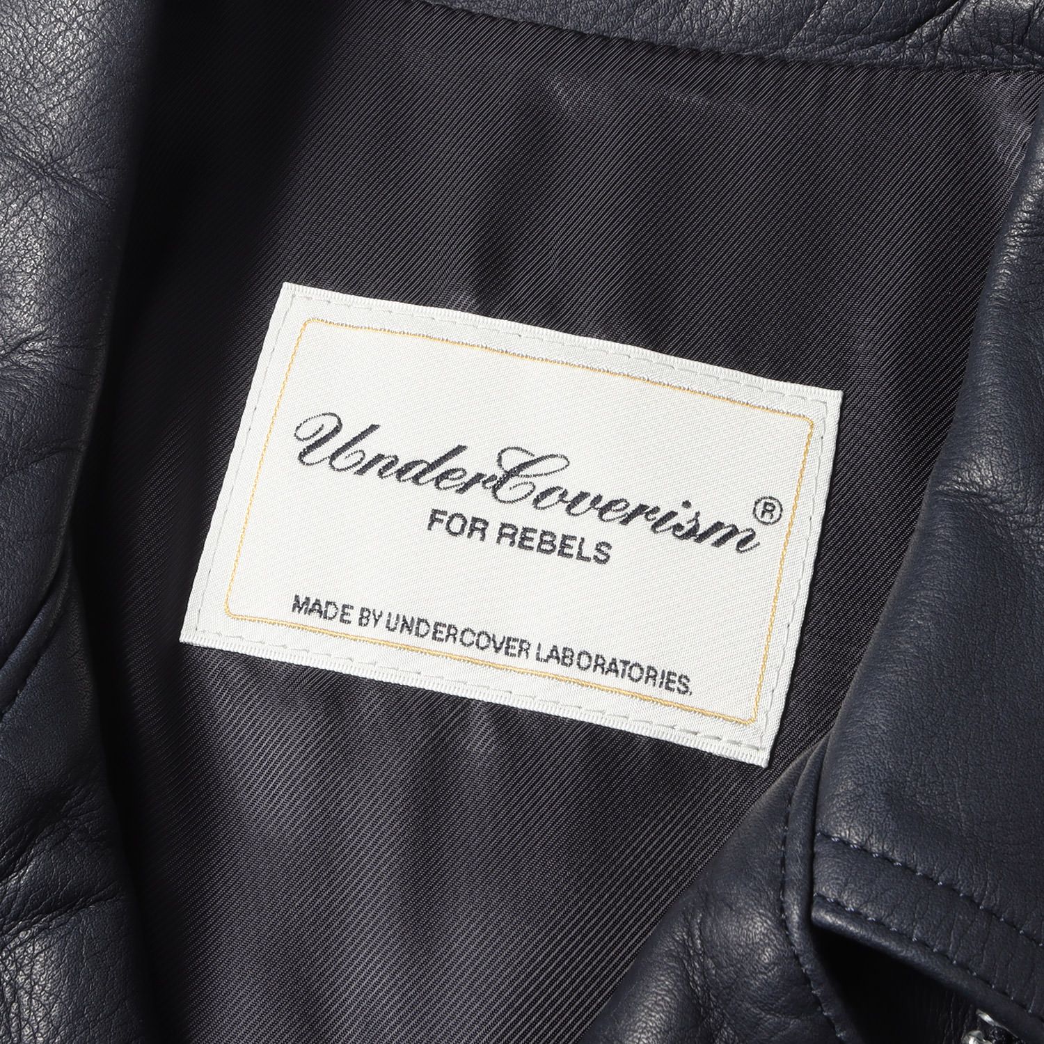 UNDERCOVER アンダーカバー ジャケット カウレザー ダブル ライダース 