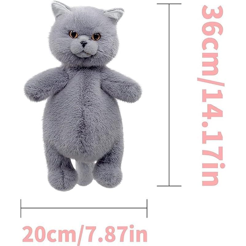 Chongker ハンドメイド リアルな猫型リュック 猫のぬいぐるみペット Amazon.co.jp: Chongker 猫ぬいぐるみ 本物そっくり - リアルな