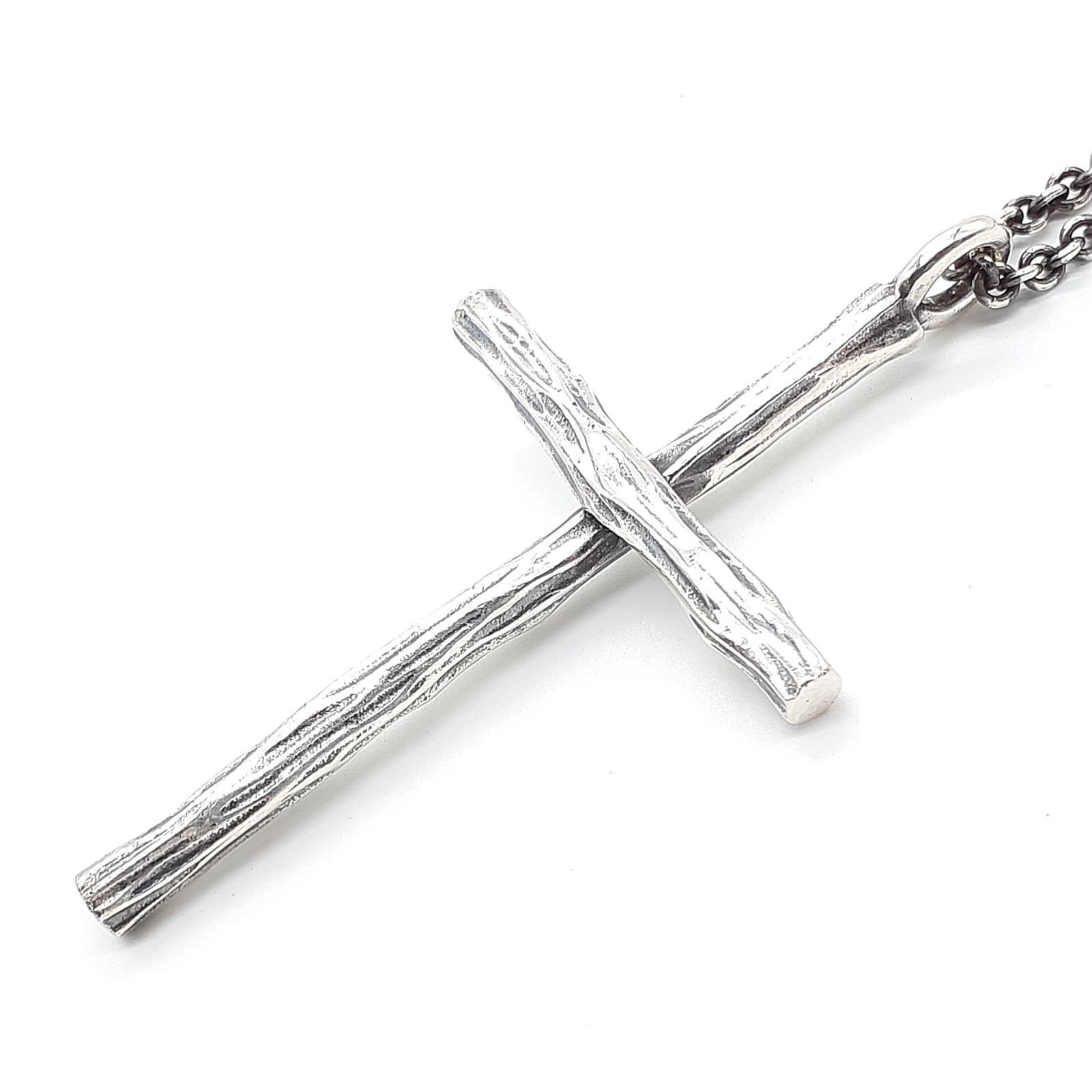 GARNI ガルニ ネックレス ペンダント ラージウッドクロス SILVER 925 