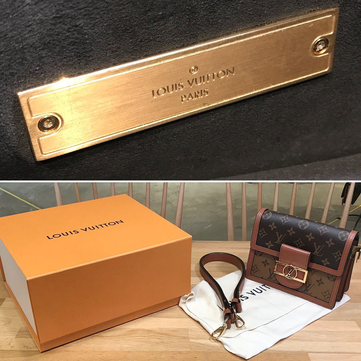 超美品】ルイヴィトン モノグラムリバース ドーフィーヌ MINI M45959 