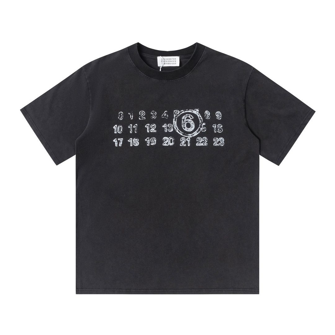 Maison Margiela メゾンマルジェラ MM6 24ss新作ウォッシュドロゴプリント半袖Tシャツ - メルカリ