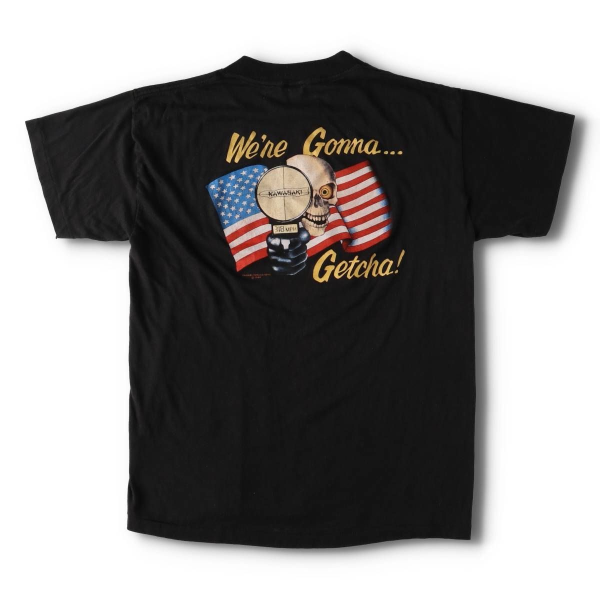 古着 80年代 3D EMBLEM EASY RIDERS イージーライダース KAWASAKI