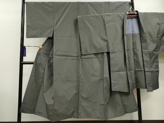 平和屋着物男性　本場大島紬　アンサンブル　格子柄　正絹　逸品　CAAO6449dy