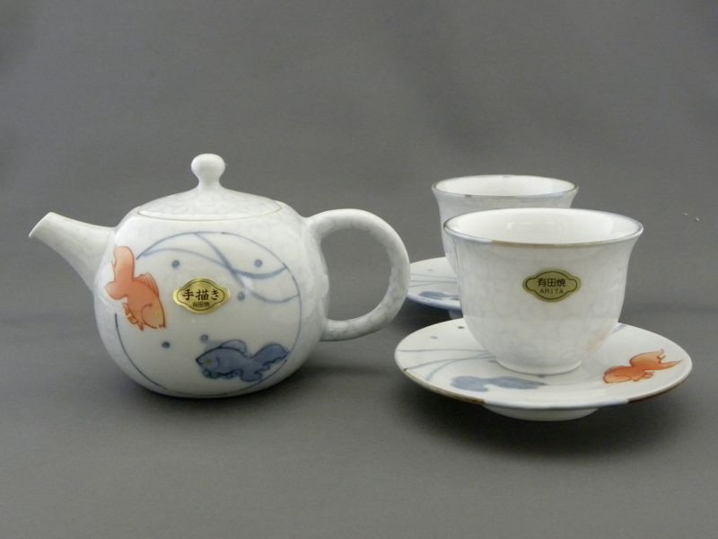 黄泥 茶器 暁山 造 百人一首 茶注 茶碗 工芸品