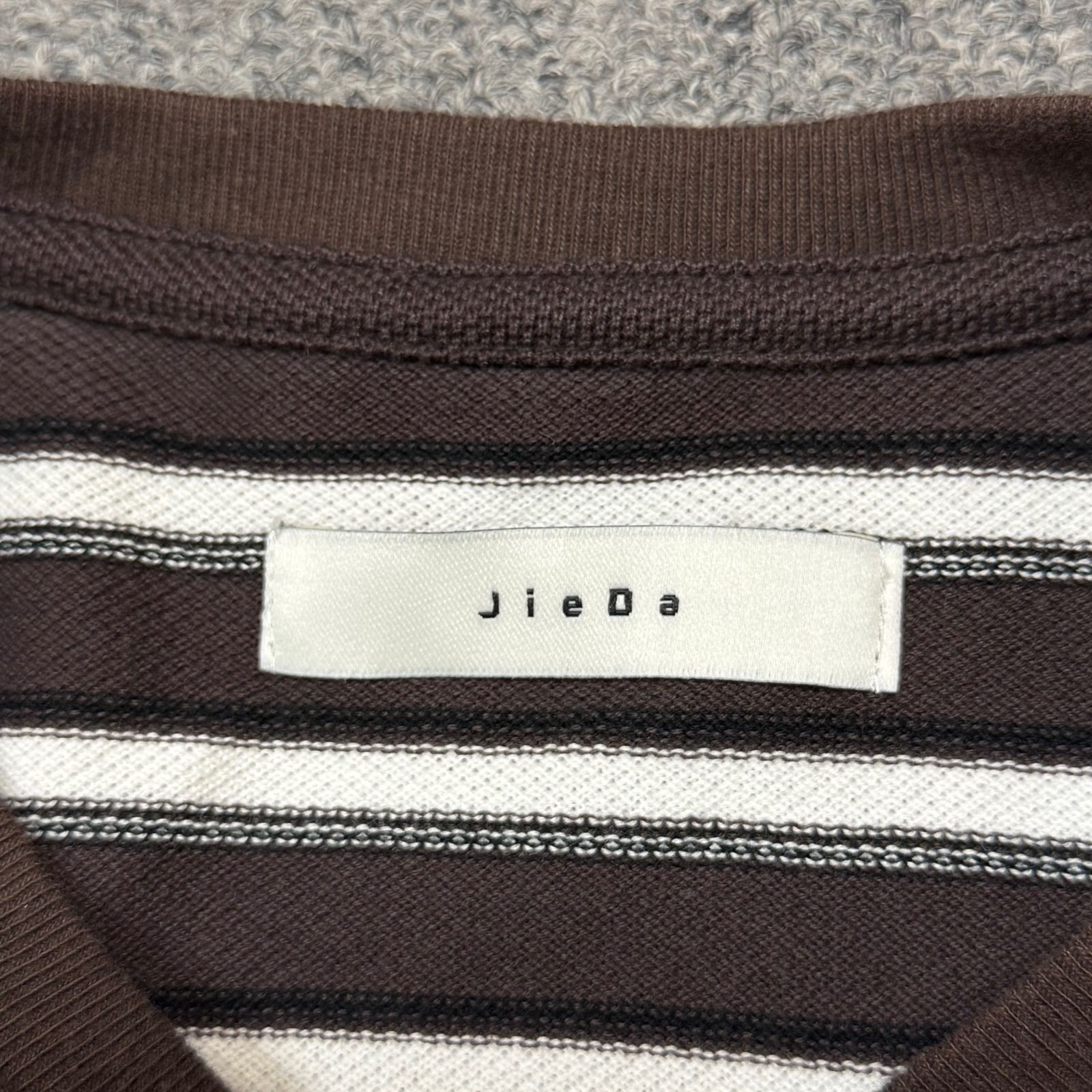 参考上代18700円 未使用品 JieDa 24SS KANOKO BORDER BIG TEE