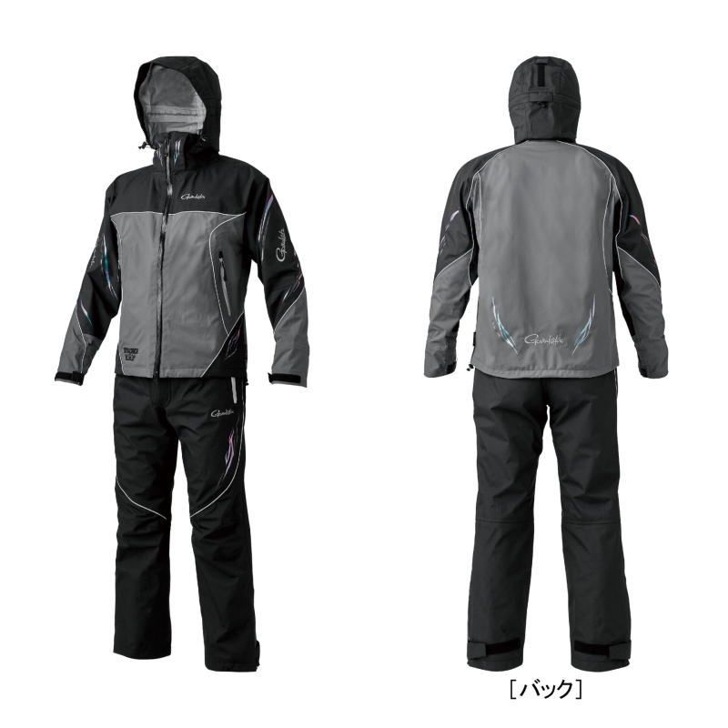 がまかつ アルテマシールドプロオールウェザースーツ GM-3798 ブラック|グレー LLサイズ | レインウェア gamakatsu