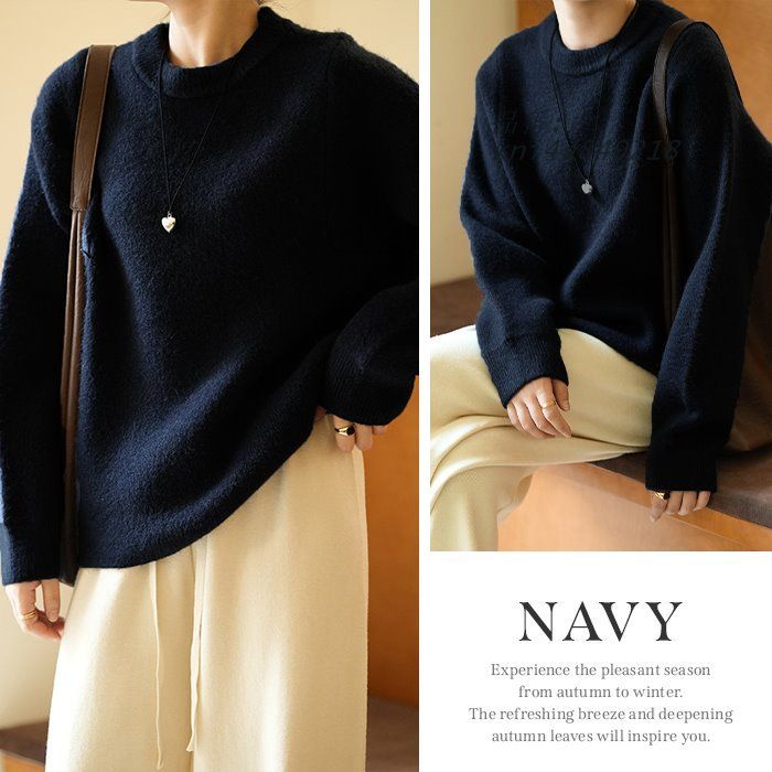 ネック ニット トップス レディース 長袖 秋 カジュアル ニットトップス 女性 おしゃれ シンプル 無地 セーター 冬 春 大人 kni4a849218 WWW_ARCHE-JUGEND_DE