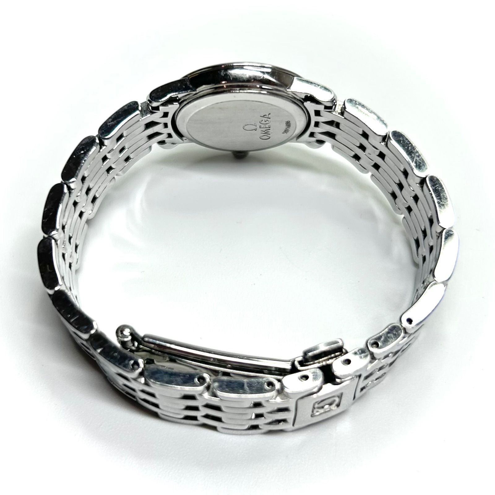 オメガ クオーツ デビル シルバー文字盤 レディース OMEGA デビル DE VILLE アンティーク レディース腕時計 手巻き