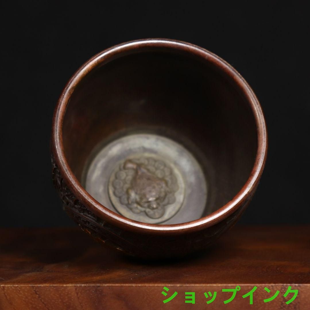 銅器 招財進宝壺 聚宝盆 開運 風水 招財 置物 工芸品 装飾品