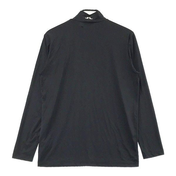 J.LINDEBERG ジェイリンドバーグ ブラックハイネック長袖シャツ J.LINDEBERG ジェイリンドバーグ ハイネック長袖インナーTシャツ