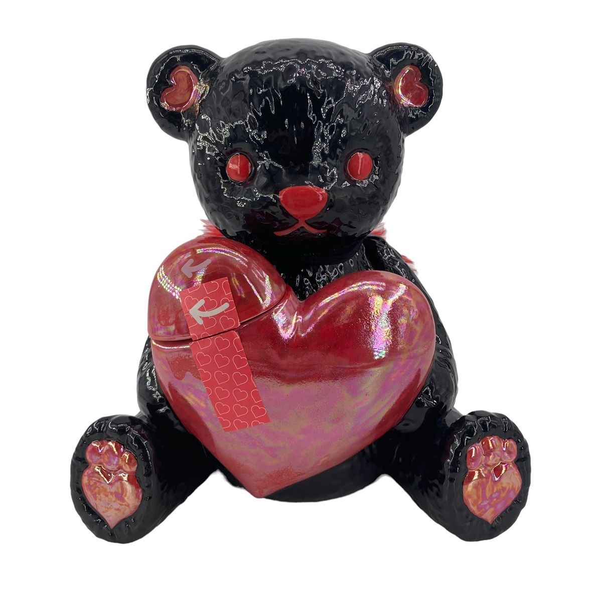 中古】 Teddy Decanter テディ デキャンタ デビル ブラック 飾りボトル 