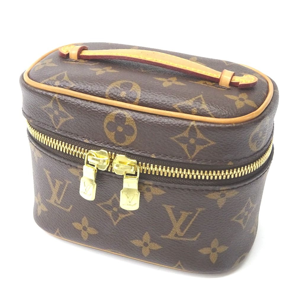 ✨美品✨ ルイヴィトン　モノグラム　ニース・ナノ　ハンドバッグ　ポーチ 可愛いさ溢れる☆国内発】LV ニース・ナノ コスメ ポーチ (Louis