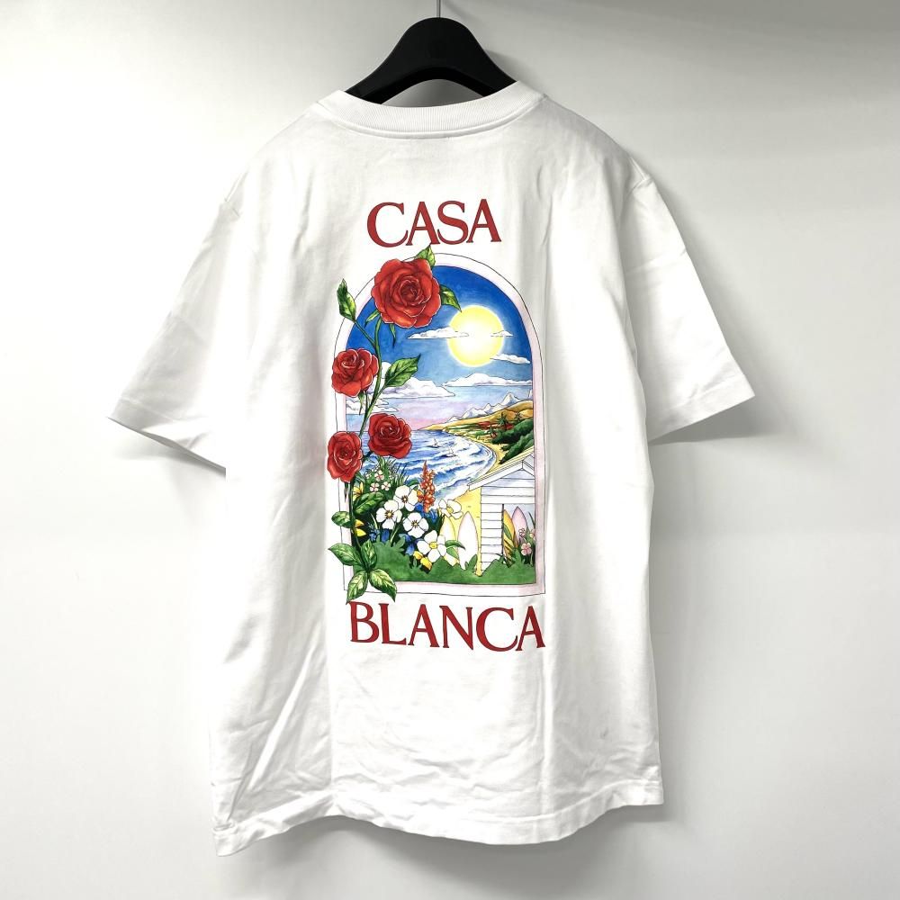 CASABLANCA La Days Printed Tシャツ サイズM MS25-JTS-001-12 ホワイト カサブランカ 17