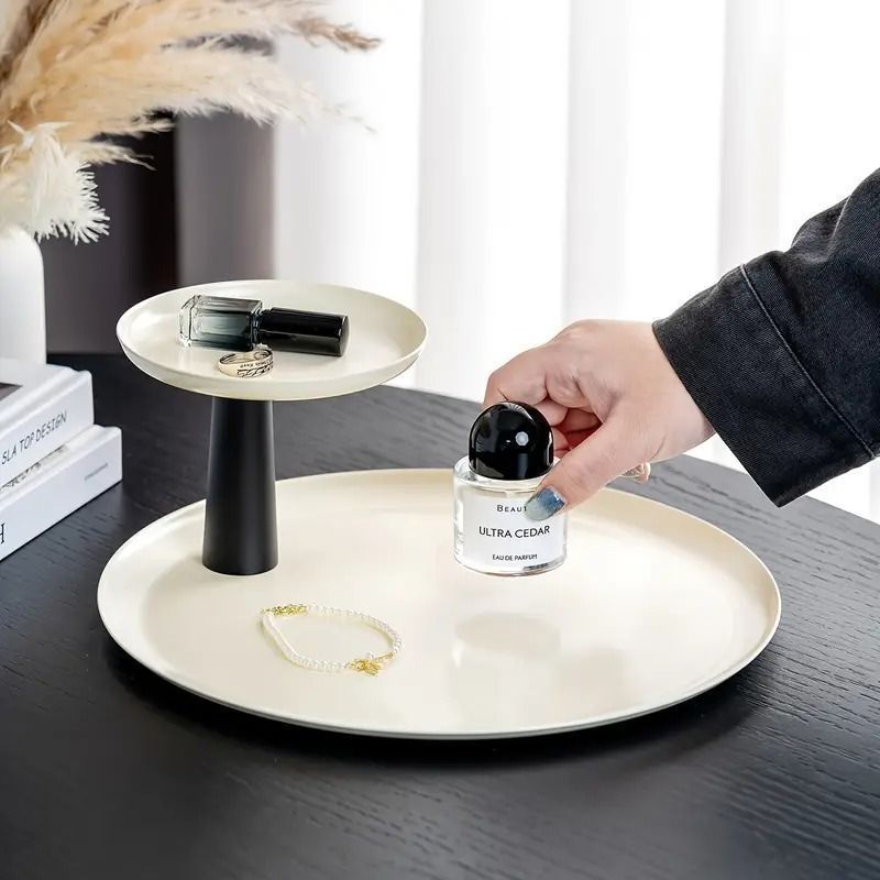 ディスプレイスタンド インテリアトレイ 2段 トレイ トレー 収納 小物