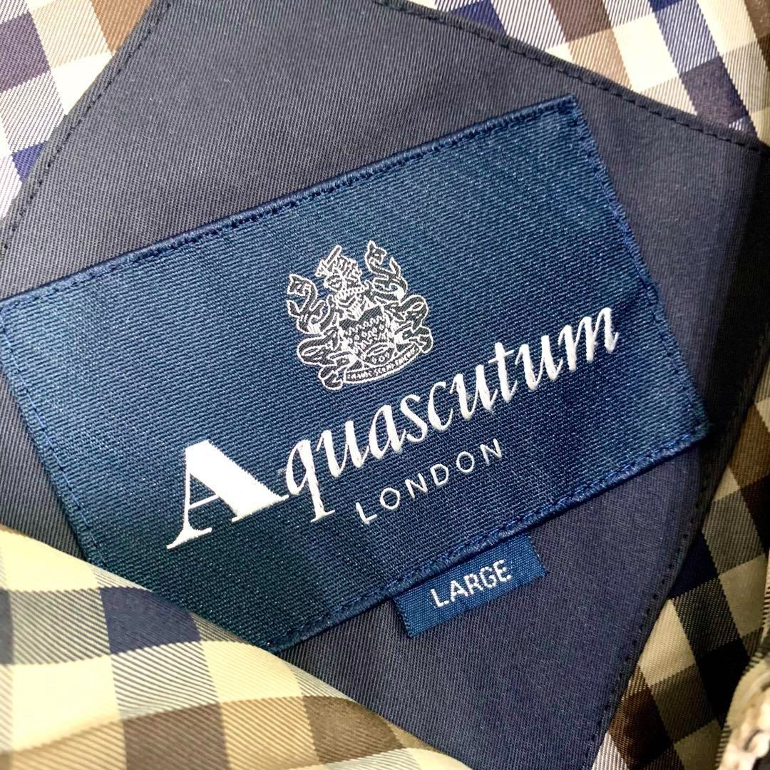 Aquascutum アクアスキュータム キルティングジャケット チェック柄