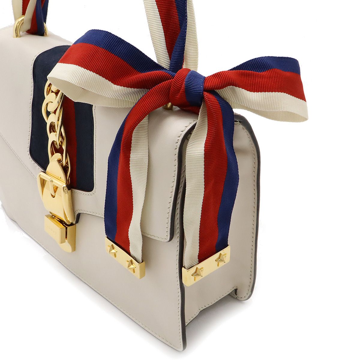 ✨美品✨グッチ シルヴィ レザー ショルダーバッグ リボン付き　シェリーライン y-190514-54-2.jpg