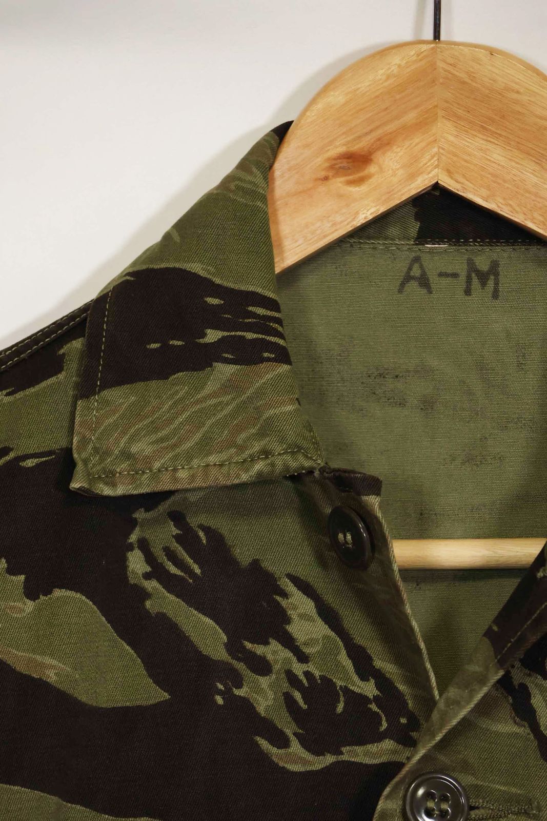 1960年代 クラシックパターン タイガーストライプ シャツ Asian Cut