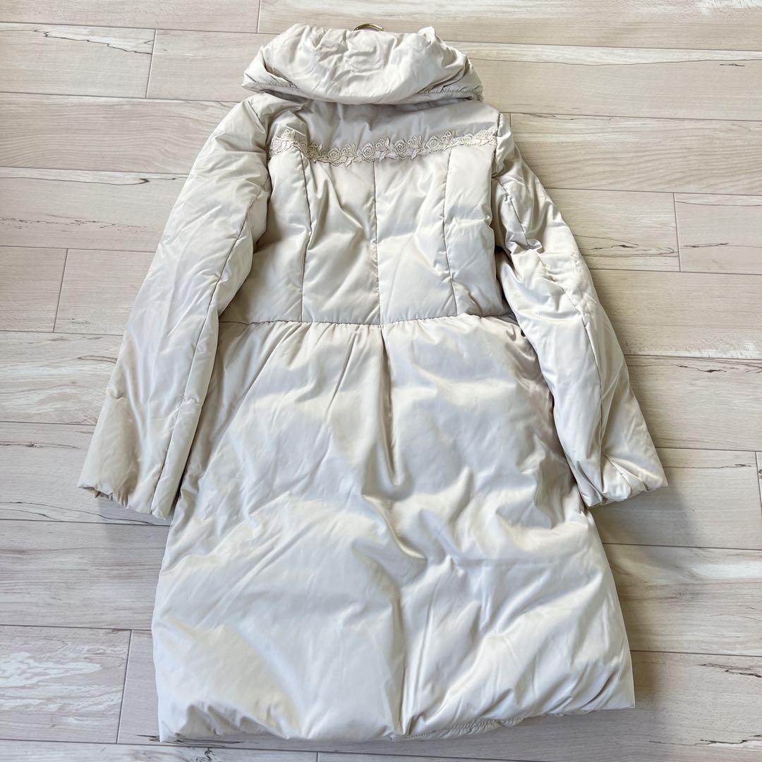 美品】近年タグ スーパービューティー ダウンコート 花リボン