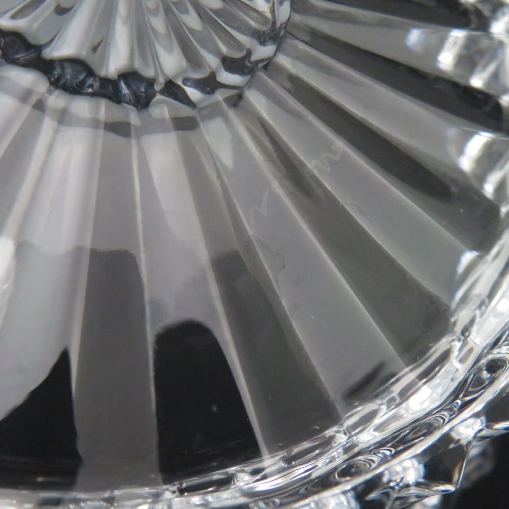 Baccarat クリスタル皿　ミルニュイ 美品 Baccarat バカラ ミルニュイ 小皿 クリスタル 13cmプレート