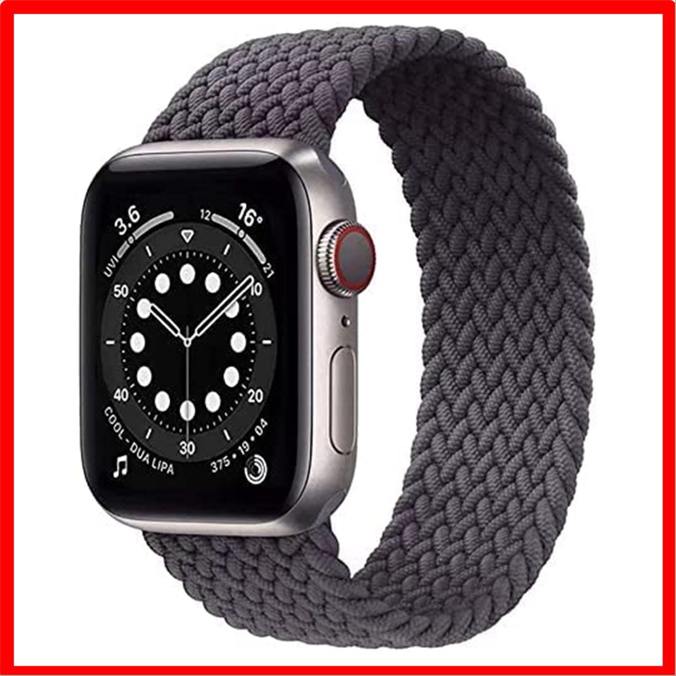 【おすすめ】グレー(ABSu0026ナイロン)_42/44/45/49mm 155mm apple watch バンド 軽量設計 通気性 アップルウォッチ バンド iw