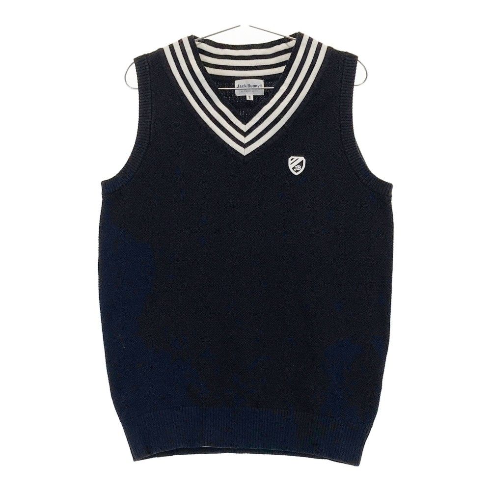 サイズ：5 JACK BUNNY ジャックバニー ニットベスト ネイビー系
