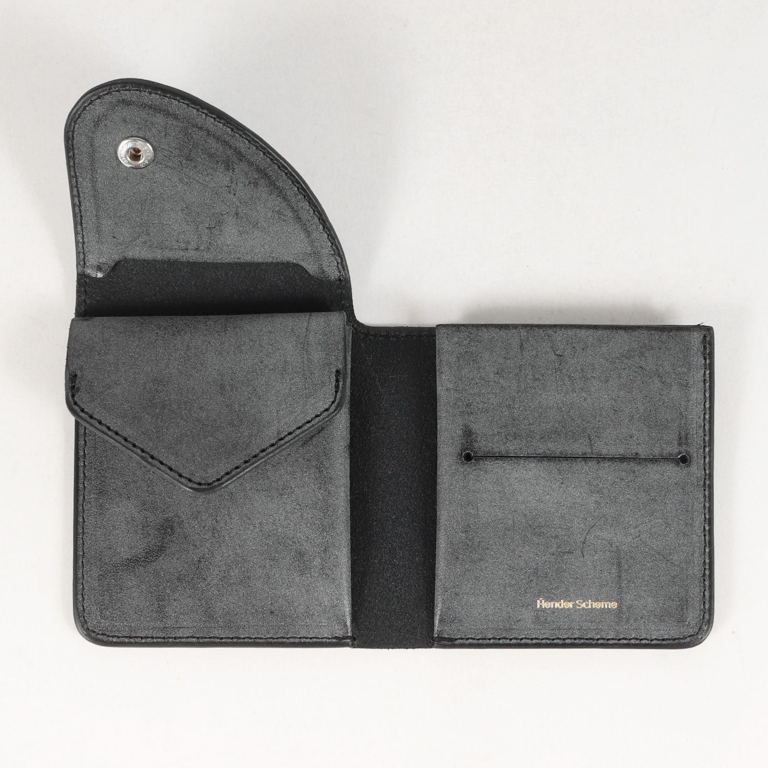 新品 Hender Scheme エンダースキーマ レザー コンパクト 二つ折り 