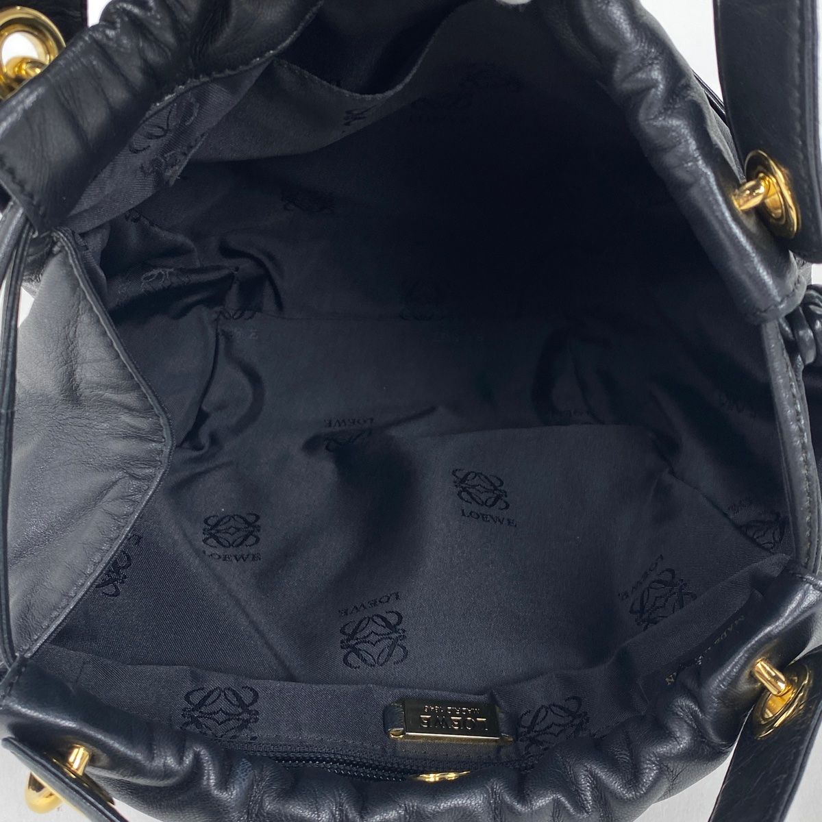 ロエベ LOEWE アナグラム ハンドバッグ 手提げ 巾着型