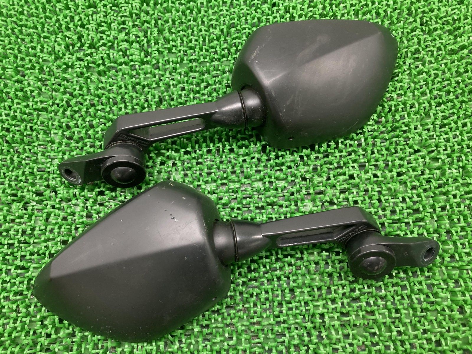 ナポレオン製 ミラー 左右 社外 バイク 部品 AOS-104-10B シャーク