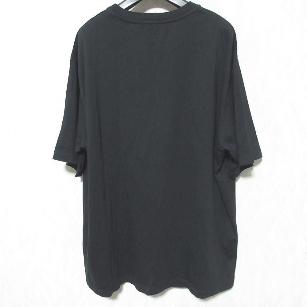 美品 23AW N21 ヌメロヴェントゥーノ ロゴプリント Tシャツ カットソー 23AU-F031-4142 サイズXL ブラック レディース 古着 中古 美品 23AW N21 ヌメロヴェントゥーノ ロゴプリント Tシャツ